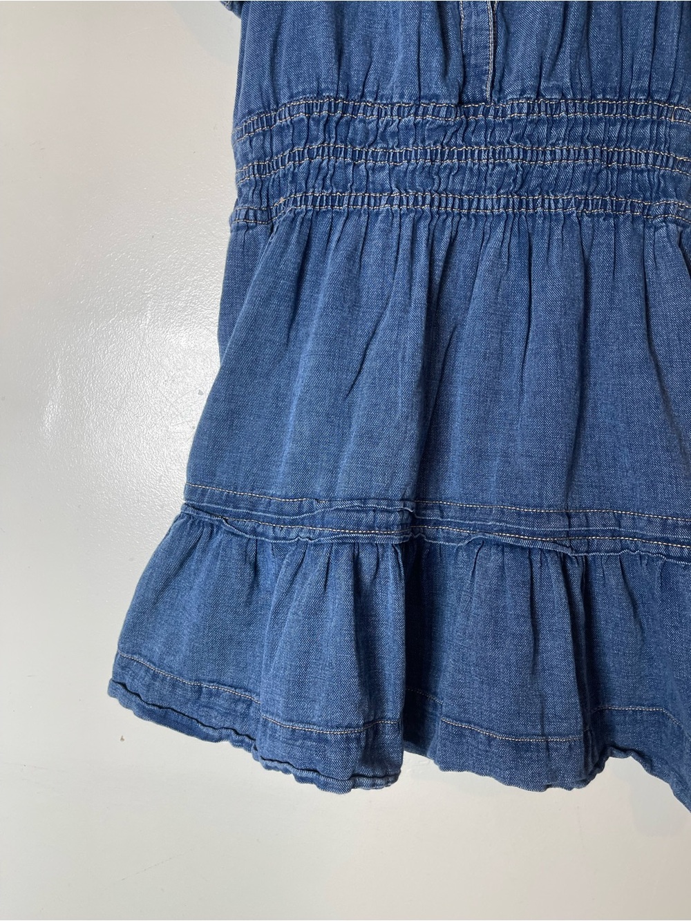 Anthropologie Somerset Mini Denim Dress Size Large Petite Women’s - Picture 3 of 9